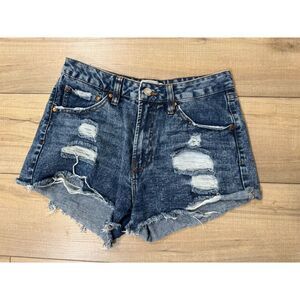 Refuge Denim Vintage Rip Distressed Jean Shorts 5 Women’s Y2K
